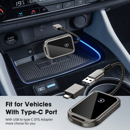 2 in 1 Wired to Wireless Carplay Android Auto Mini Box Dongle Wireless Carplay Adapter For Toyota Mazda Chevrolet Ford Hyundai