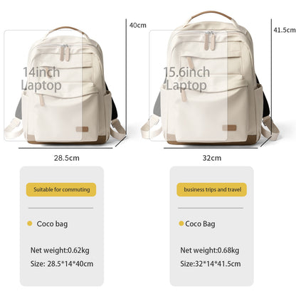 LEFF Women Backpack High Quality Large Capacity Laptop Backpacks Trendy Female Commuting Backpack Waterproof Outdoor Travel Bags