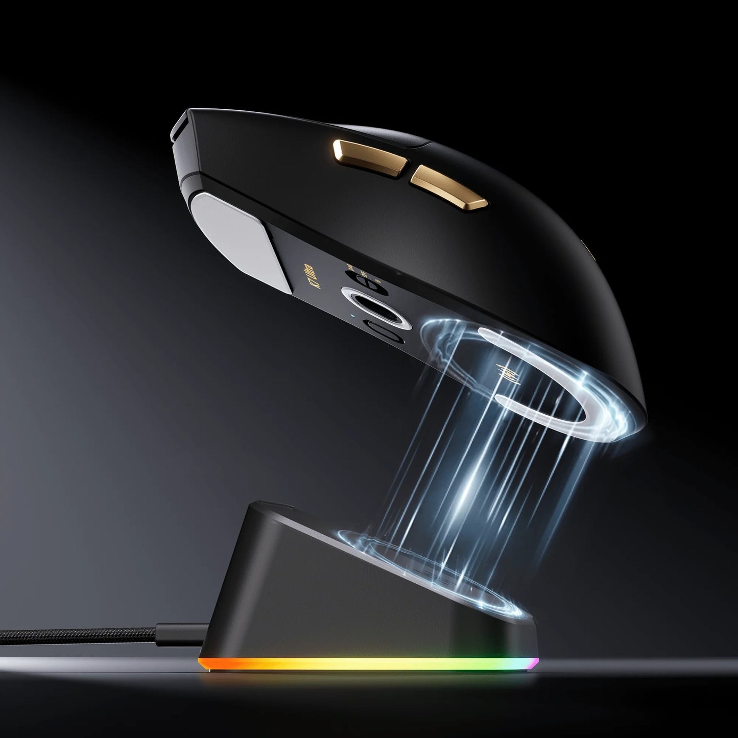 MCHOSE K7 Ultra Mouse Gamer Sem Fio PAW3950 Taxa de Sondagem Dupla de 8K Leve Base de Carregamento Magnético Sem Fio Esports Escritório