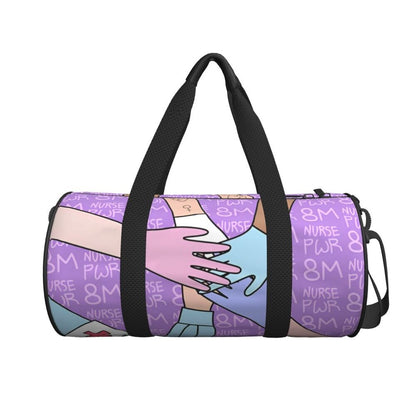 Couple Travel Bag Enfermera En Apuros Doctor Nurse Gym Bag Large Oxford Custom Handbag Colorful Casual Sports Bag