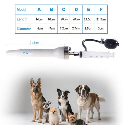 Kit de Inseminação Artificial para Cães para Cães de 2,5-90Kg Ferramenta de Gerenciamento de Reprodução Animal Kit de IA Canina Ferramentas Equipamento Veterinário