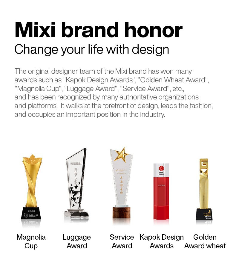 Mixi Puristic Design Travel Luggage Rolling Wheel Hardside Women Suitcase Men Trolley Case 16 20 Carry On/Big 22 24 26 28 Inch