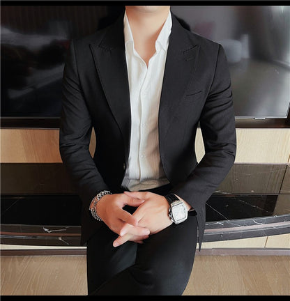 Blazer Jackets Men's Clothing High Quality Autumn Winter Thick Warm Mens Jackets And Coats Business Formal Wear Slim Fit Blazers