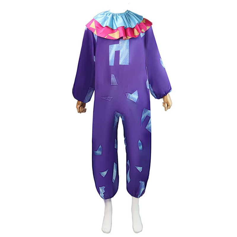 Game Killer Klowns From Outer Space Cosplay Costume Adult Unisex Jumpsuit Full Set Accessories Uniform Halloween Carnival Suits