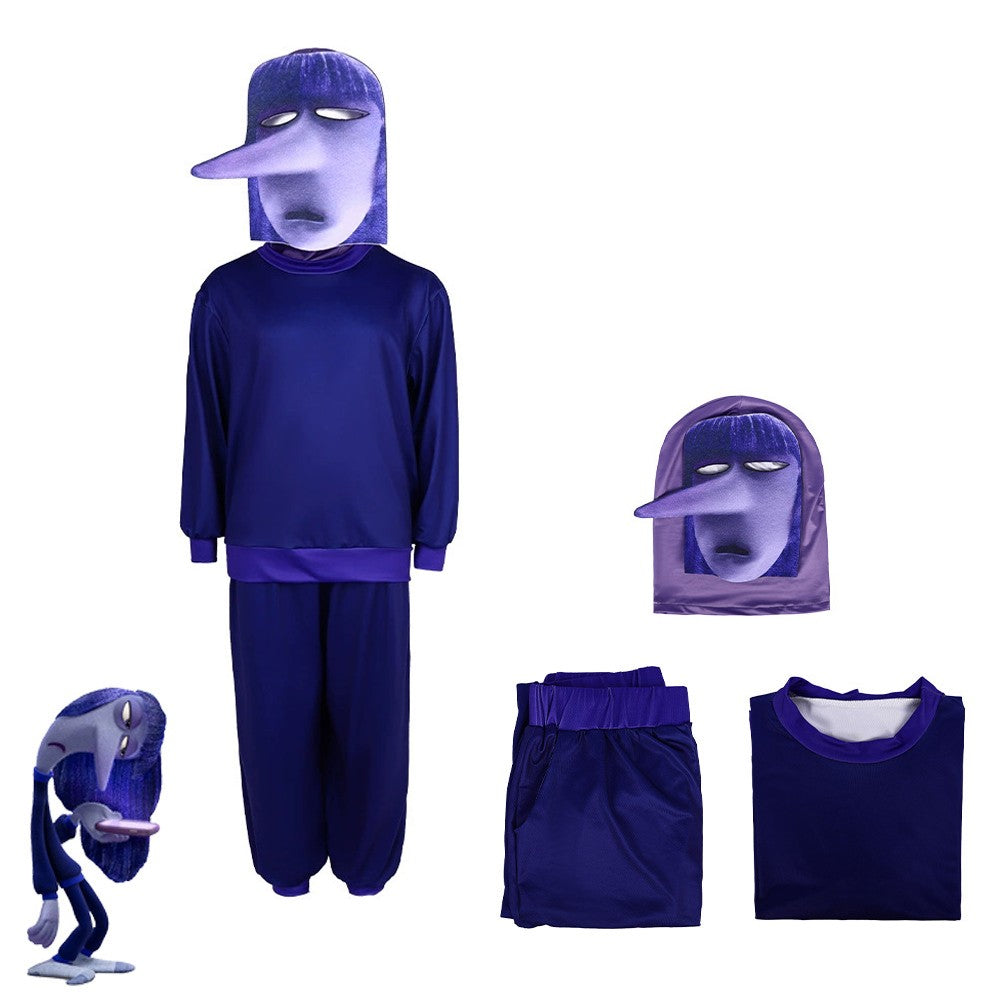 Anime Movie Inside out 2 Joy Cospaly Costume Envy Anxiety Ennui Cos Outfits For Adult Kids Halloween Stage Performance Costume