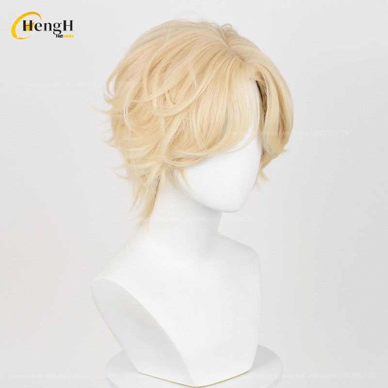 Em estoque Anime Till Ivan Luka Sua Mizi Perucas Sintéticas de Anime para Cosplay Cabelo Resistente ao Calor Perucas de Festa de Halloween + Touca de Peruca Grátis