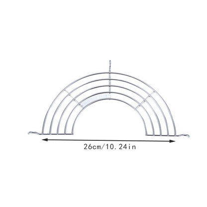 Drainage Rack Barbecue Rack Stainless Steel Hanging Pan Drainage Frying Line Rack Kitchen Insulation Drainage Oil Accessories