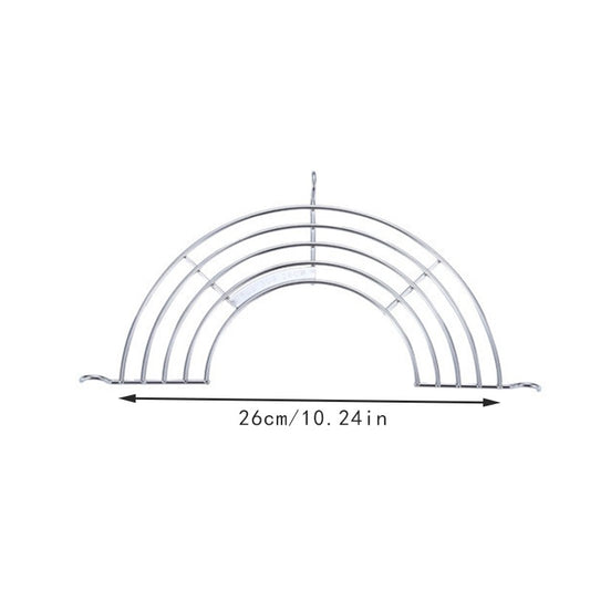 Drainage Rack Barbecue Rack Stainless Steel Hanging Pan Drainage Frying Line Rack Kitchen Insulation Drainage Oil Accessories