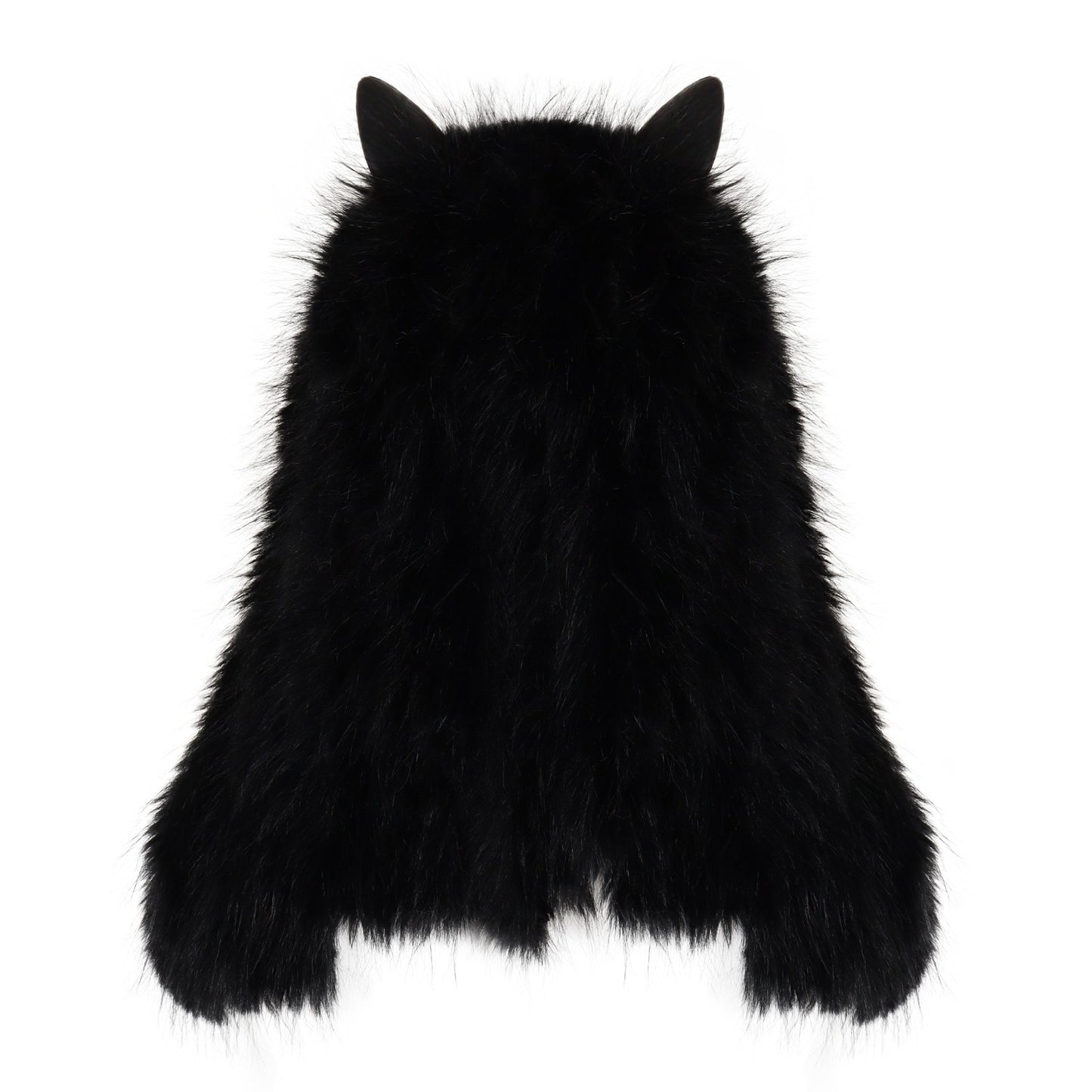 Viking Wolf Mask Faux Fur Headdress Werewolf Barbarian for Halloween Cosplay Costume Accessories