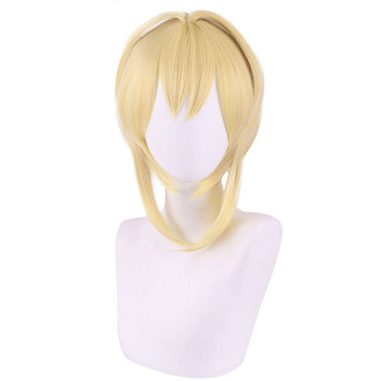 Genshin Impact Aether Lumine Cosplay Wig Pre Styled Role Play Props Heat Resistant Kong Ying Sora Hotaru Cosplay Wig