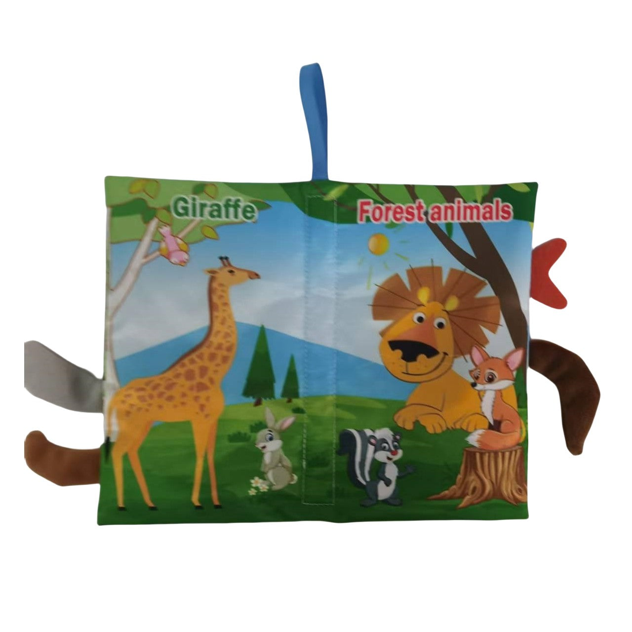 Cloth Books Toys Sensory toys, cloth crepe soft books Baby Prone time toys, Stroller toys Ocean Forest Flying Animals