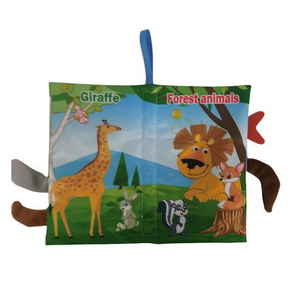 Cloth Books Toys Sensory toys, cloth crepe soft books Baby Prone time toys, Stroller toys Ocean Forest Flying Animals