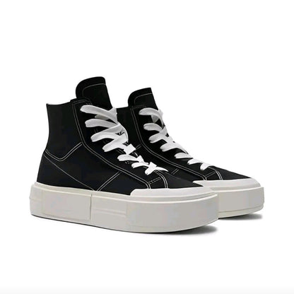 Converse All Star Men's and Women's Skateboarding Shoes, Chunky Sole, Anti-Slippery, Trendy Sneakers, Black/White