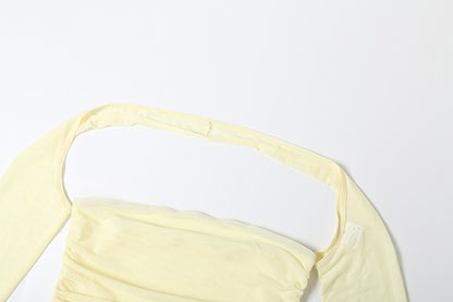 Nibber Summer Vacation Sexy See Through Dress+Shawl Women Ruched Side Ribbon Coquette Skinny Midnight Clubwear Party Bodycon