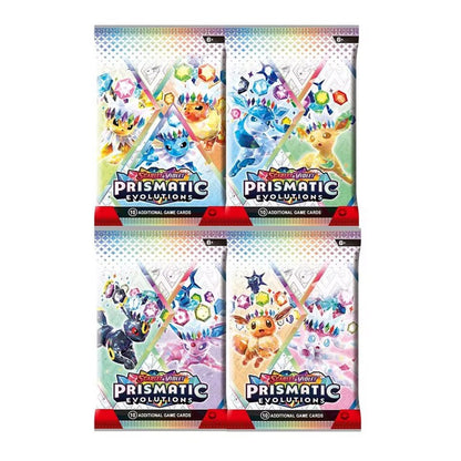 360 Cartas Pokémon Evoluções Prismáticas Escarlate Violeta 151 Tempestade Prateada Destinos de Paldea Cartas de Troca de Batalha de Booster em Inglês