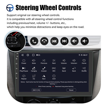 ESSGOO 10" Car Radio Android Auto Carplay Car Stereo Multimedia Player Universal WIFI GPS Autoradio Car Intelligent Systems