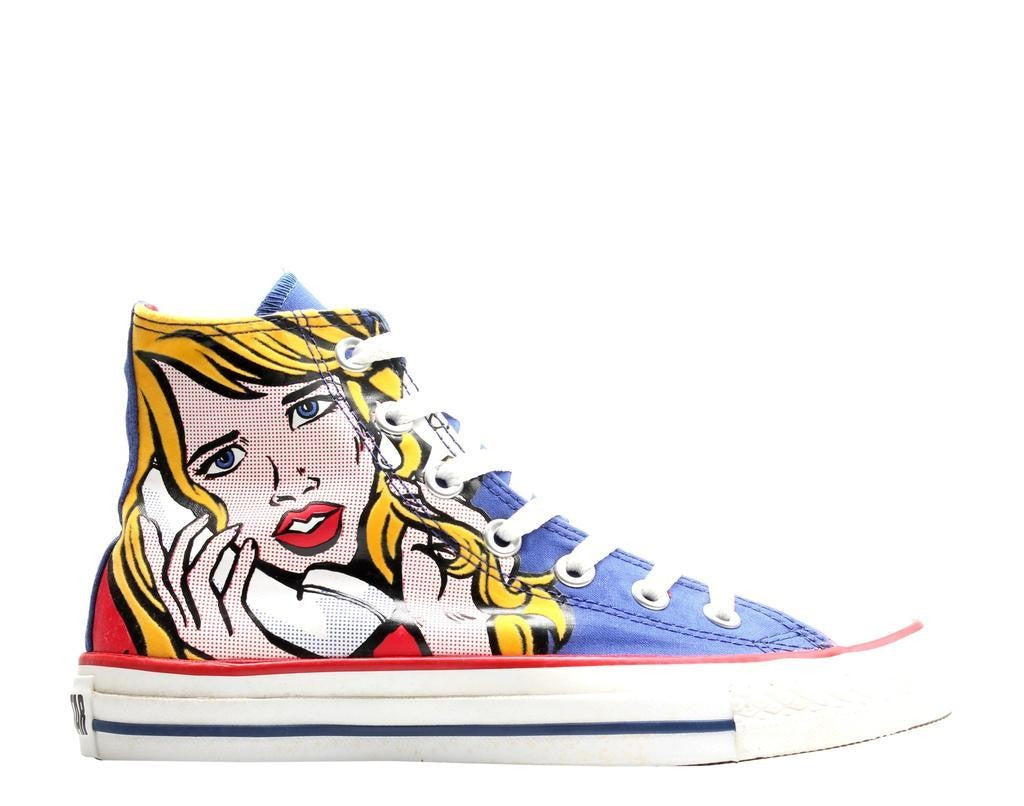 Converse | Chuck Taylor All Star Pop-Art Print Royal/Yellow Hi Sneakers 113848
