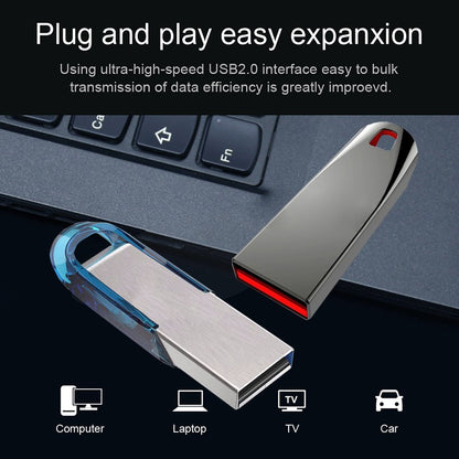 Pen Drive USB de Metal 32GB 64GB 128GB Alta Velocidade 8G 16G Disco U Pendrive Dispositivo USB USB2.0 Pen Drive Memory Stick