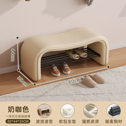 stool can be sat at the door of the home shoe stool shoe rack is integrated wave entry stool enters the door
