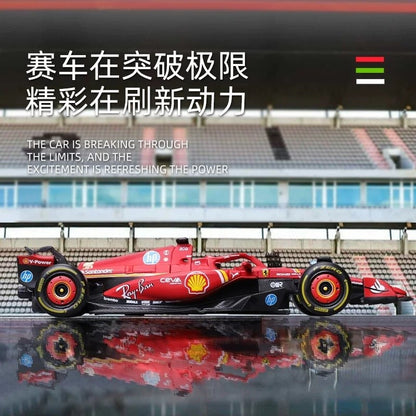 Bburago F1 1:43 Ferrari SF-24 Alloy Miniature Diecast Model Formula 1racing Alloy Luxury Vehicle Toys F1 Car Birthday Kids Gifts