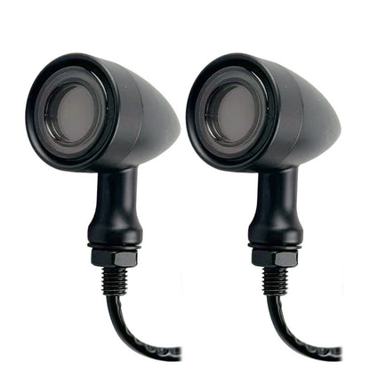 Front Rear LED Motorcycle Bullet Indicator Turn Signal Light 3 in 1 Running Brake Taillight Retro Integrated Light For Harley