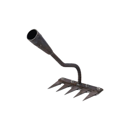 1PCS Teeth Carbon Steel Garden Hand Rake for Farm Garden Weeding Tools Scarifier Agricultural Nail Harrow Metal Harrow