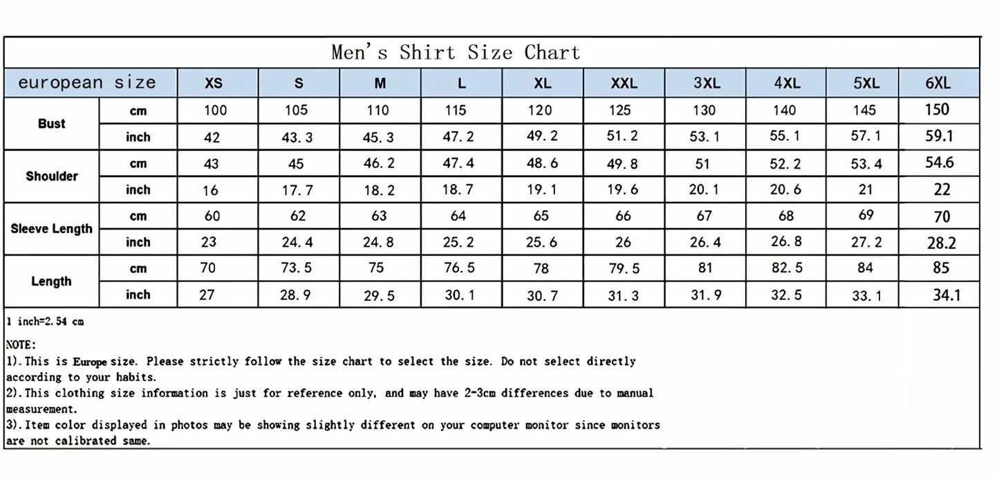 Men's formal shirt butt shirt long-sleeved stripe lapel spring, autumn, winter and summer casual shirt, large size XS-6XL