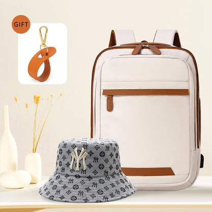 High-Quality USB Rechargeable Backpack Men's Waterproof Bag Large Laptop Backpack Unisex School Bag Youth Backpack