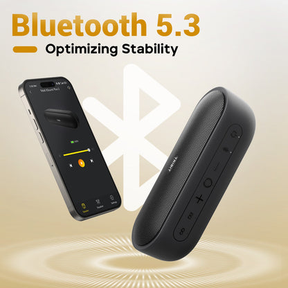 Caixa de Som Portátil Bluetooth TRIBIT XSound Plus 2, 30W de Potência, à Prova d'Água IPX7, Sem Fio, 24 horas de Reprodução Para Acampamento, Caminhada