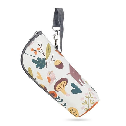 J15U Milk Bottle Storage Baby Feeding Bag Sleeve with Insulation for Travel Parents