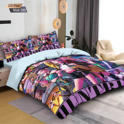 3pcs kpop Devil Girl Group Print coreless Bedding Set Multi Size Bedrooms Dormitory duvet Cover Soft  Machine Washable