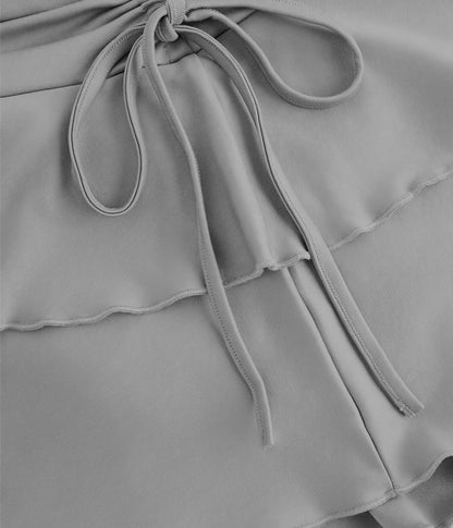 New fashion solid color casual versatile women's plus size skirt