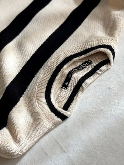 Street Fashion Brand Irregular Striped Warm Fashion Long-sleeved Sweater Men American Y2K Harajuku Casual Loose Pullover Women