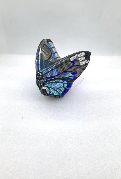 Women Butterfly Gems Evening Minaudiere Clutch Bags Women Crystals Purses and Handbags Bridal Wedding Purse Luxury Clutch Bag