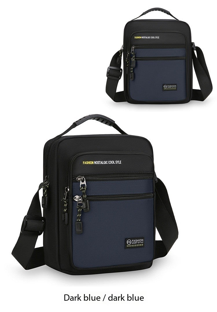 New Fashion Oxford Men Crossbody Bag Single Shoulder Bags Big Capacity Storage Bag Fashion Multi-Pockets Business Crossbody Bags