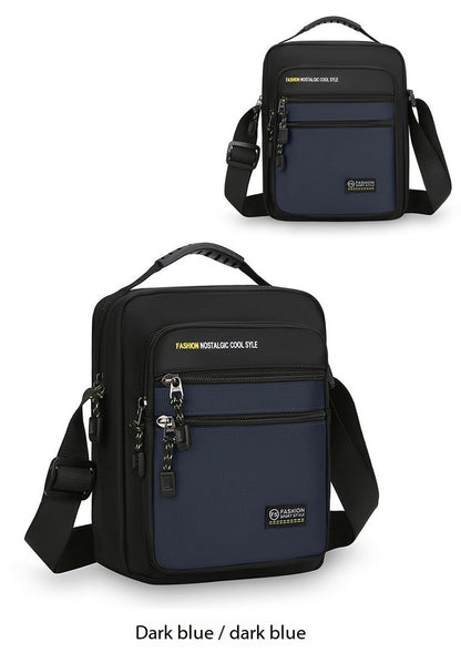 New Fashion Oxford Men Crossbody Bag Single Shoulder Bags Big Capacity Storage Bag Fashion Multi-Pockets Business Crossbody Bags