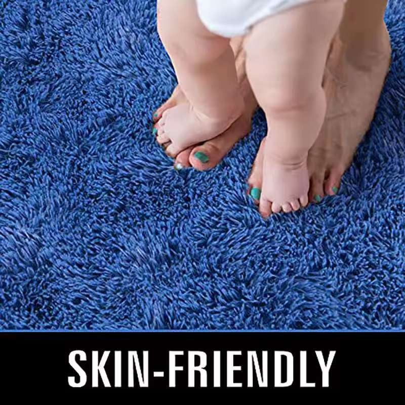 VIKAMA Tie-dyed Fluffy Carpets For Living Room Decor Bedside Rug Warm Plush Floor Mats Children's Room Play Mats Furry Carpet