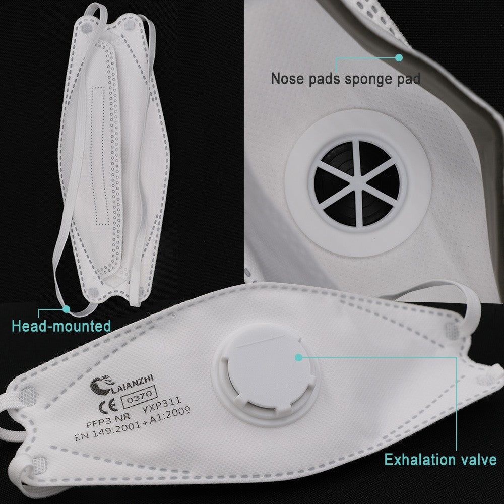 LAIANZHI FFP3 CE Face mask Air valve protective masks pm2.5 masks harmful hygiene mask filter Headwear mouth mask ffp3mask