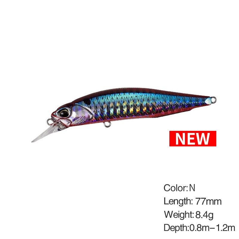 Isca de Pesca Minnow Wobbler Rozante 77SP 77mm 63mm Arremesso Longo Suspenso Isca de Nado Jerkbait Isca Artificial para Culter Alburnus