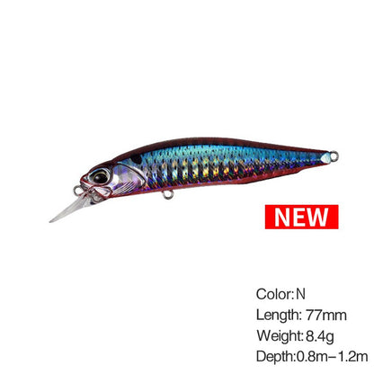 Isca de Pesca Minnow Wobbler Rozante 77SP 77mm 63mm Arremesso Longo Suspenso Isca de Nado Jerkbait Isca Artificial para Culter Alburnus
