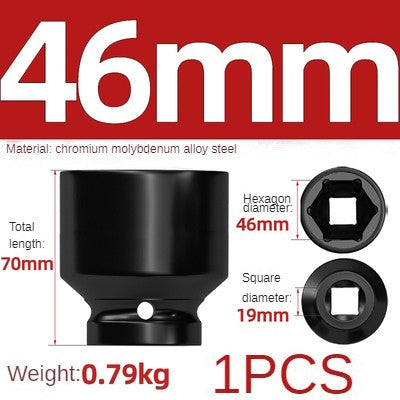 Conjunto de Soquetes Sextavados Reforçados de 3/4 de Polegada 17-50mm, Chave Pneumática, Conjunto de Bicos, Ferramentas de Mecânico, Ferramenta Manual