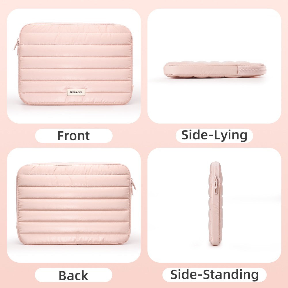 13/14 Inch Puffy Laptop Sleeve Cover Bag For Laptop Cover for MacBook Air iPad Pro Tablet Pouch Bag Fashion Notebook Soft Case
