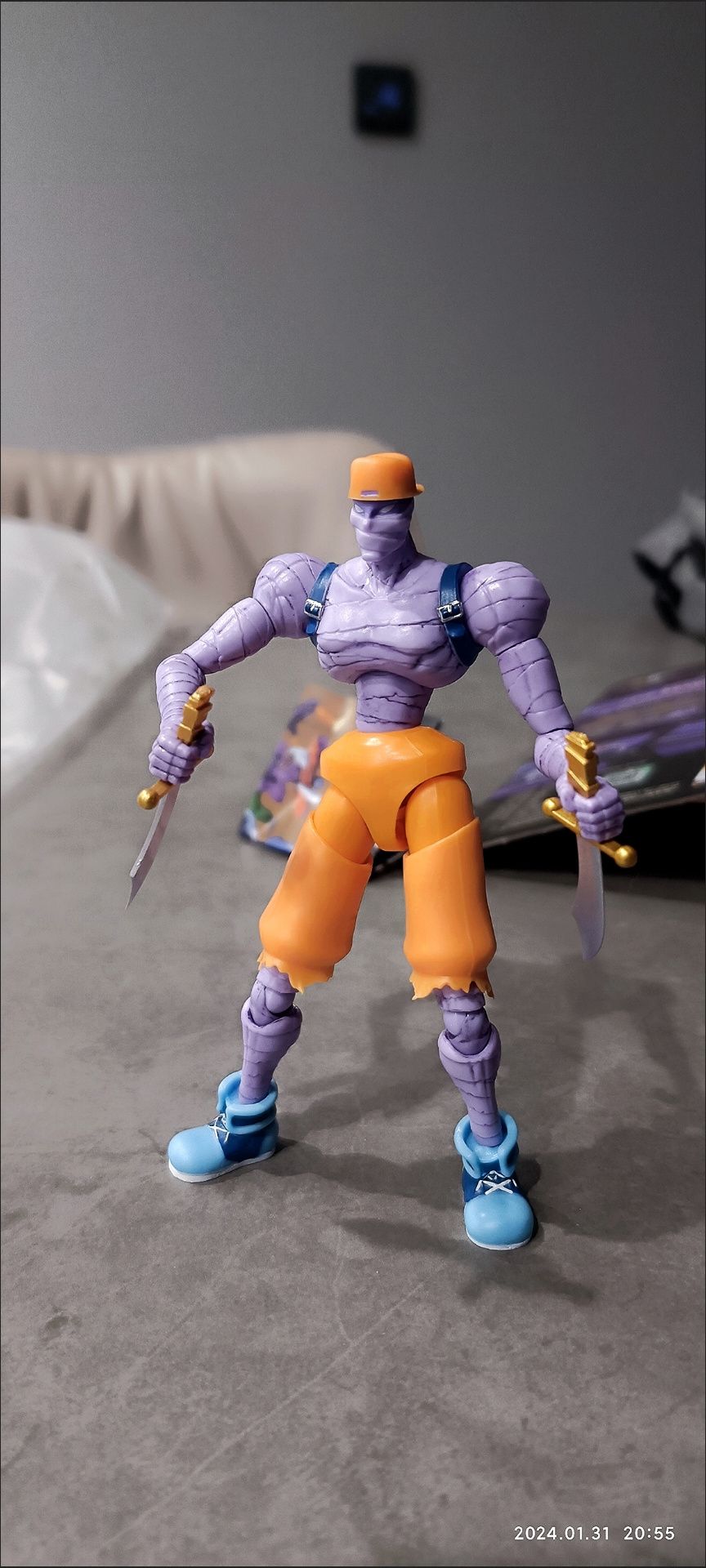 52toys Captain Commando 1/18 Figure Mack The Knife Ginzu The Ninja Baby Head Arcade Game Action Doll Toy Birthday Gifts Hot