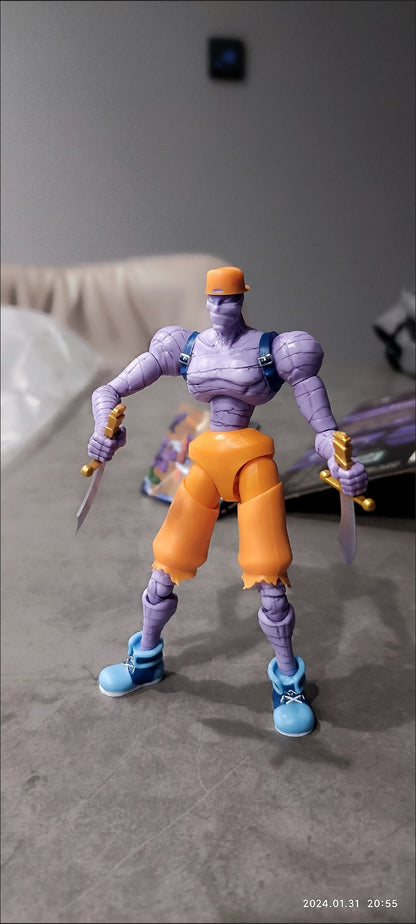 52toys Captain Commando 1/18 Figure Mack The Knife Ginzu The Ninja Baby Head Arcade Game Action Doll Toy Birthday Gifts Hot