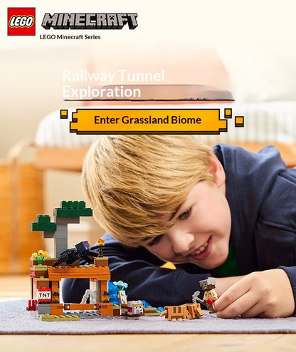 LEGO Blocos de Montar My World Série 21269 A Aventura da Mina do Tatu Blocos de Montar de Quebra-Cabeça para Crianças Brinquedo de Presente