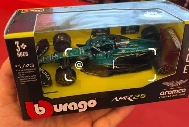 Novidade em Estoque Bburago Série F1 2025 1:43 2025 F1 Sf-25 Leclerc Rb21 Verstappen Mcl39 W16 Modelo Miniatura de Liga Brinquedos Personalizados Presentes