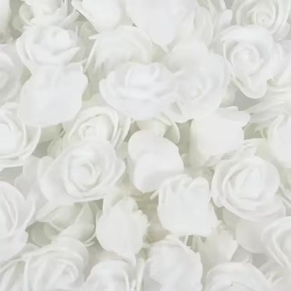 1000x Artificial Red Foam Rose Heads DIY Teddy Bear Rose Flowers Head Bouquet for Wedding Valentine's Day Party Home Decoration