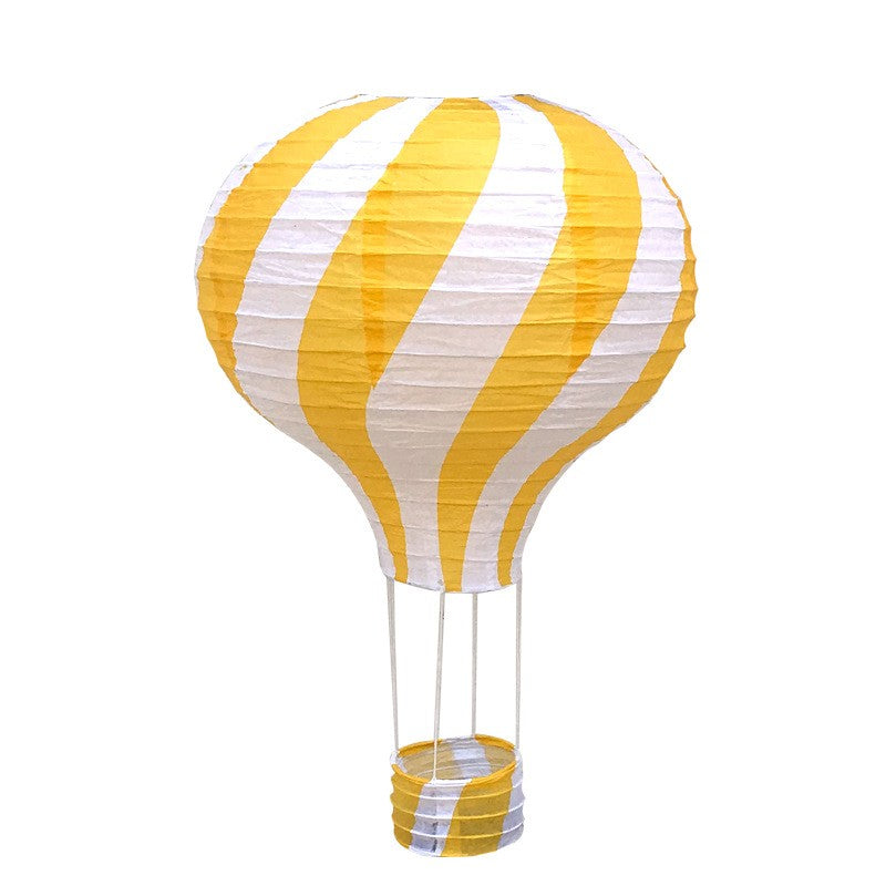 1pc Ceremony Holiday Party Folding Paper Lantern Hot Air Balloon Shape 30/40cm Pink Blue For Kids Baptism Birthday Wedding Decor