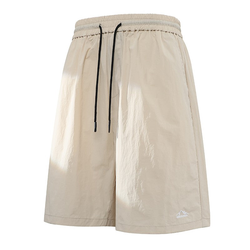 Men's Summer Embroidery Shorts Fashion Shorts Jogging Breathable Short Pants Male Shorts Casual Pants Simple Baggy Sports Shorts