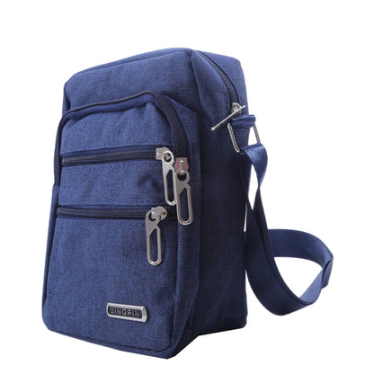 Men's Shoulder Bag Business Leisure Large Capacity Portable Handbag Zipper Multi Layer Waterproof Summer Male's Crossbody Bags